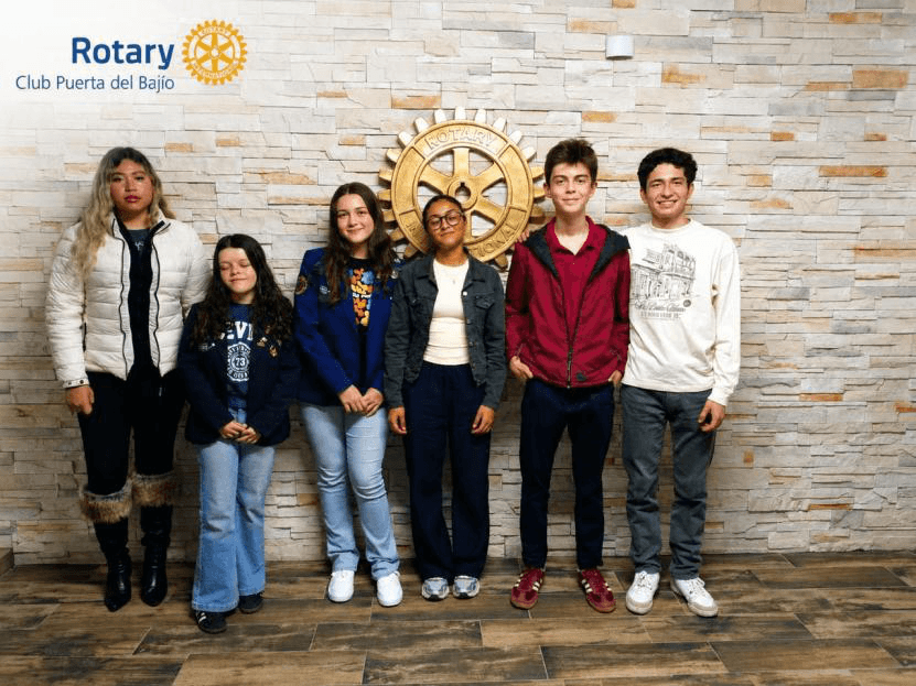 Grupo de jóvenes de intercambio